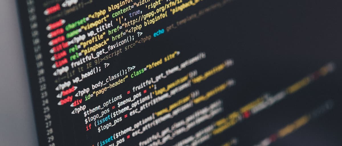 Source code open in an editor on a dark screen